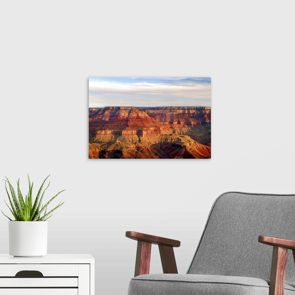 A modern room featuring Grand Canyon Dawn III