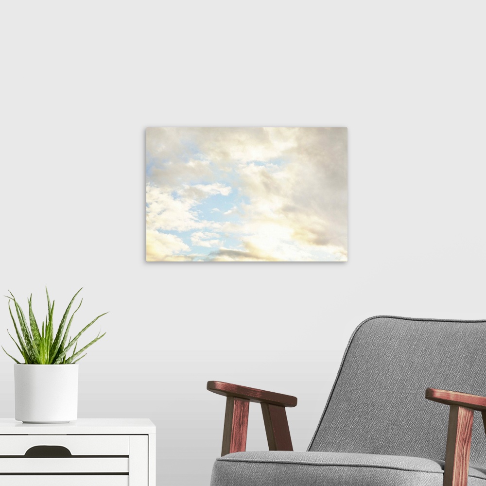 A modern room featuring In the Clouds I