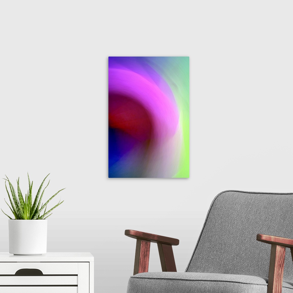 A modern room featuring Listening to Color II