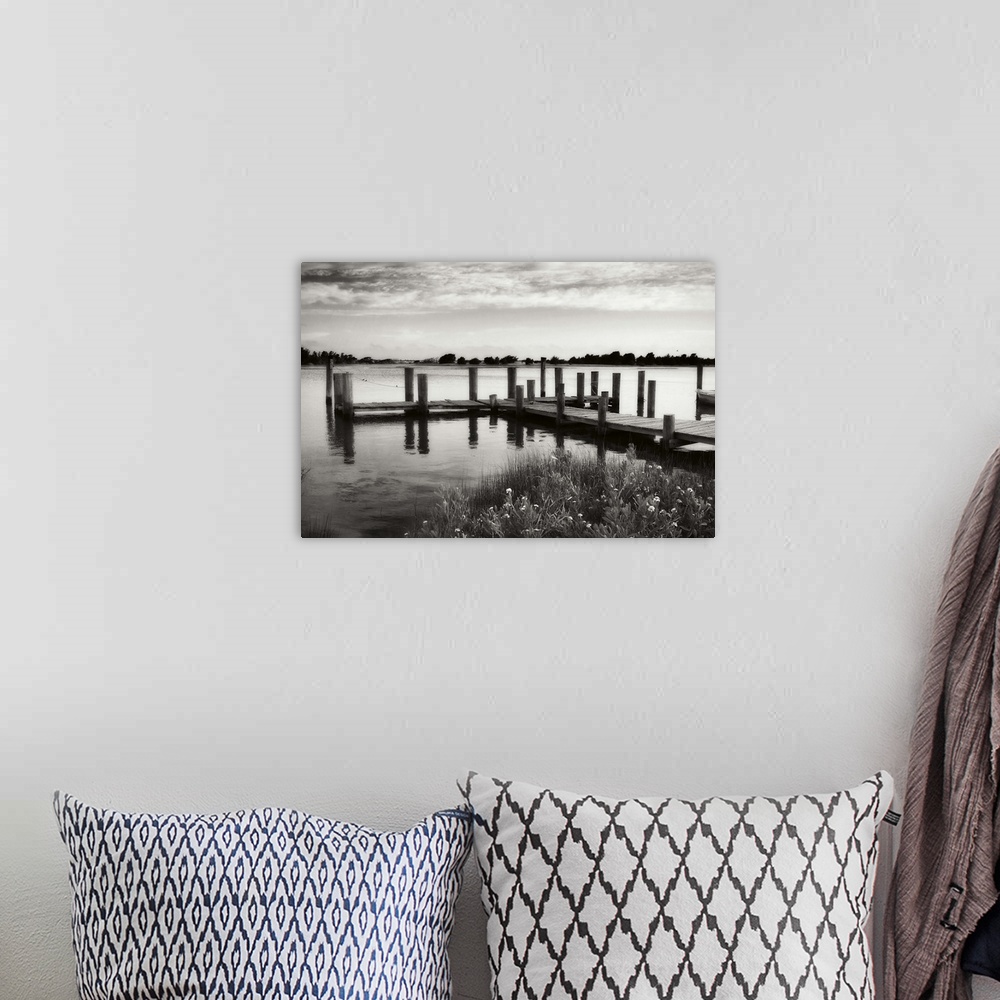 A bohemian room featuring Lonely Dock I