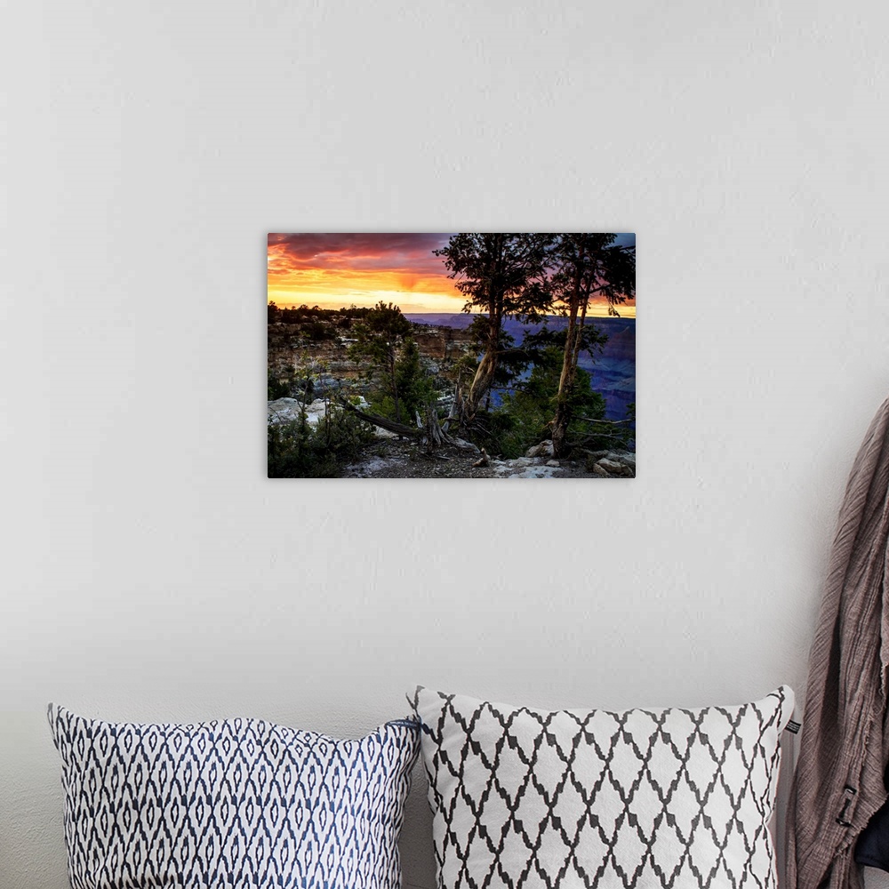 A bohemian room featuring Mather Point Sunset II