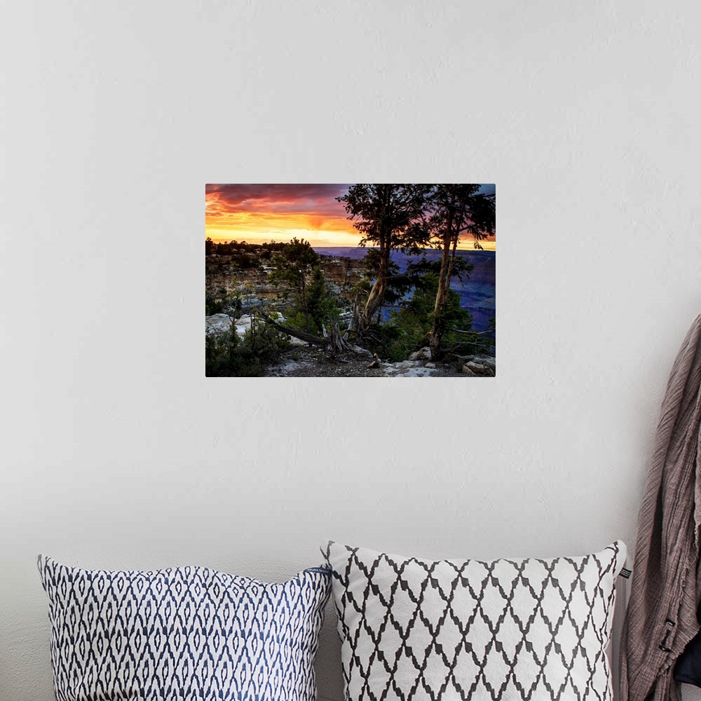 A bohemian room featuring Mather Point Sunset II