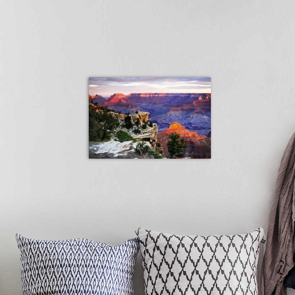 A bohemian room featuring Mather Point Sunset III