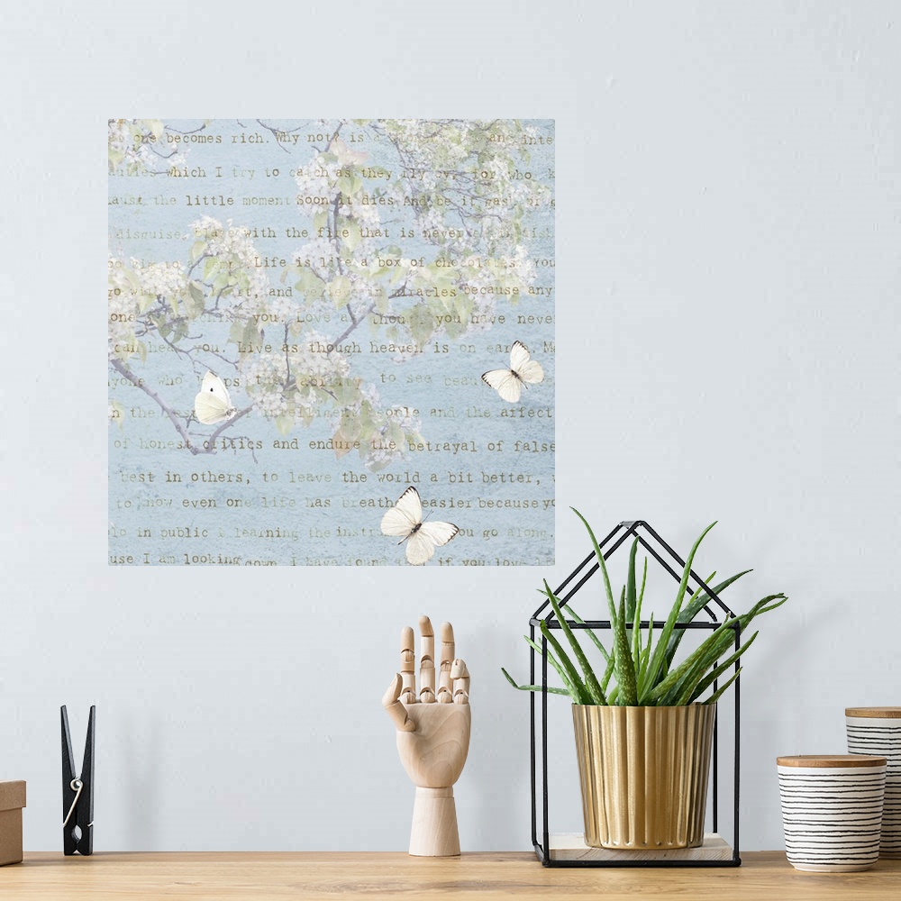 A bohemian room featuring Morning Blossoms I