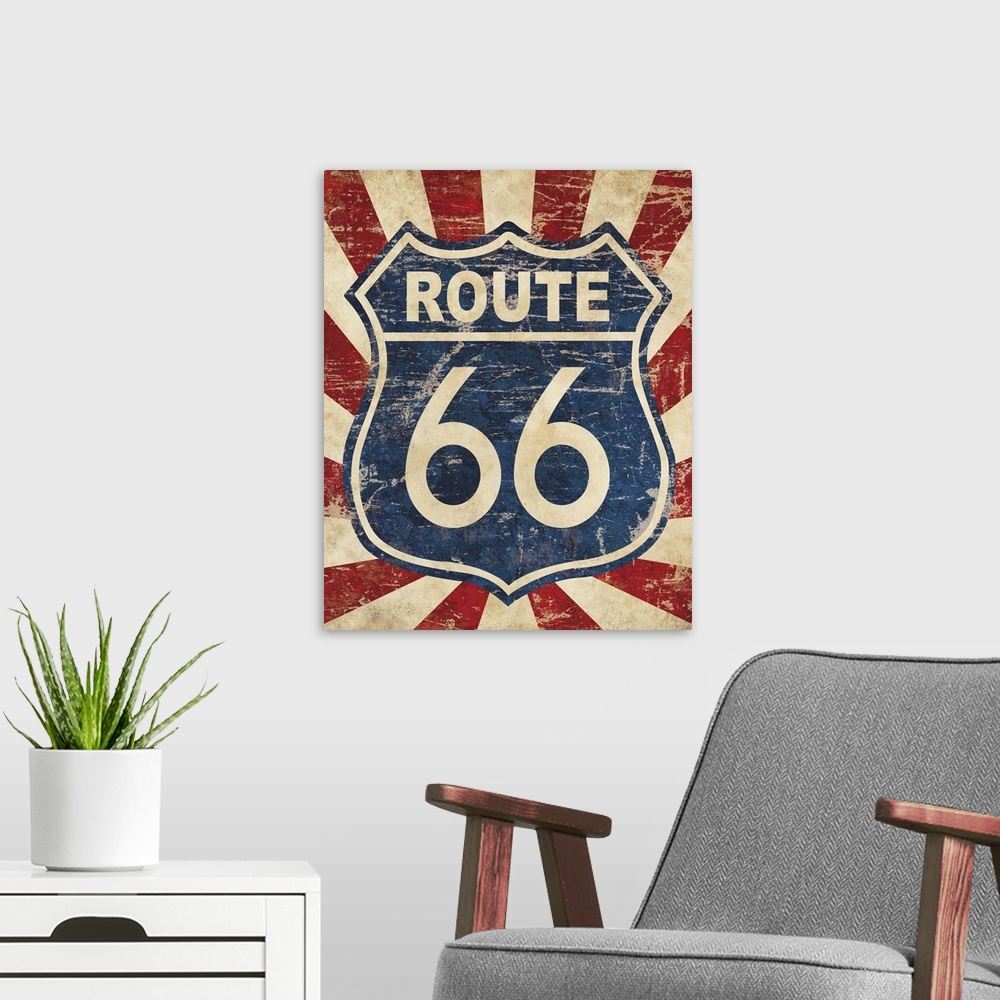 A modern room featuring Route 66 I