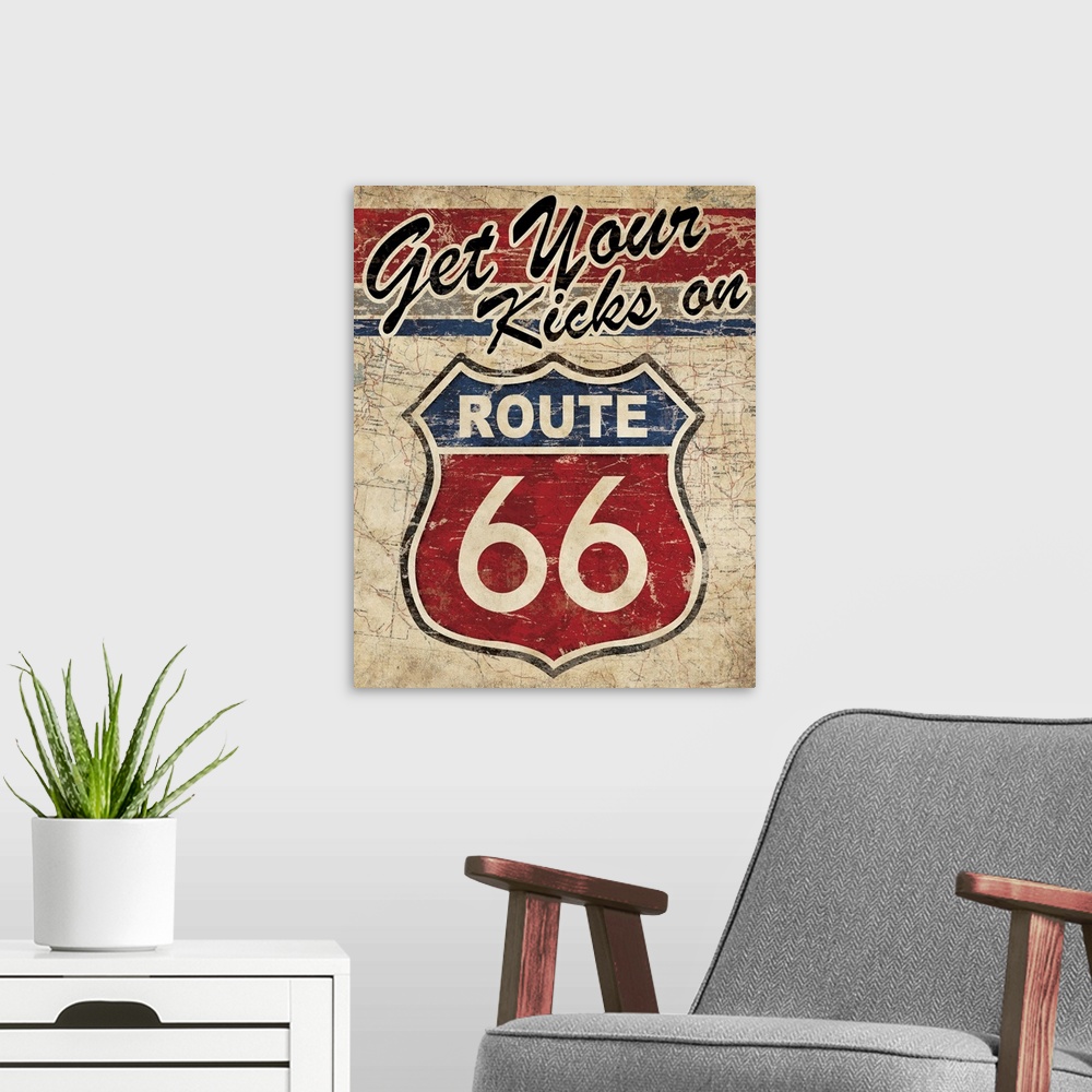 A modern room featuring Route 66 II