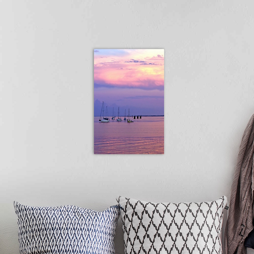 A bohemian room featuring St. Augustine Harbor Sunset 4