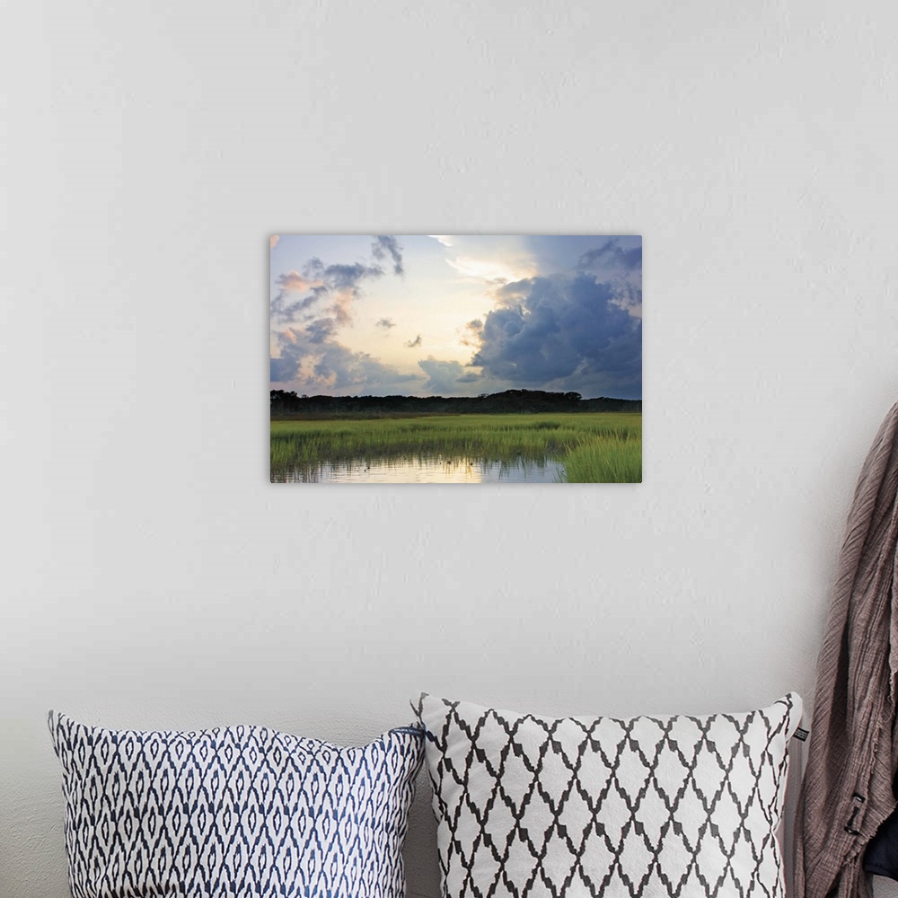 A bohemian room featuring Sunset on Bogue Sound 2