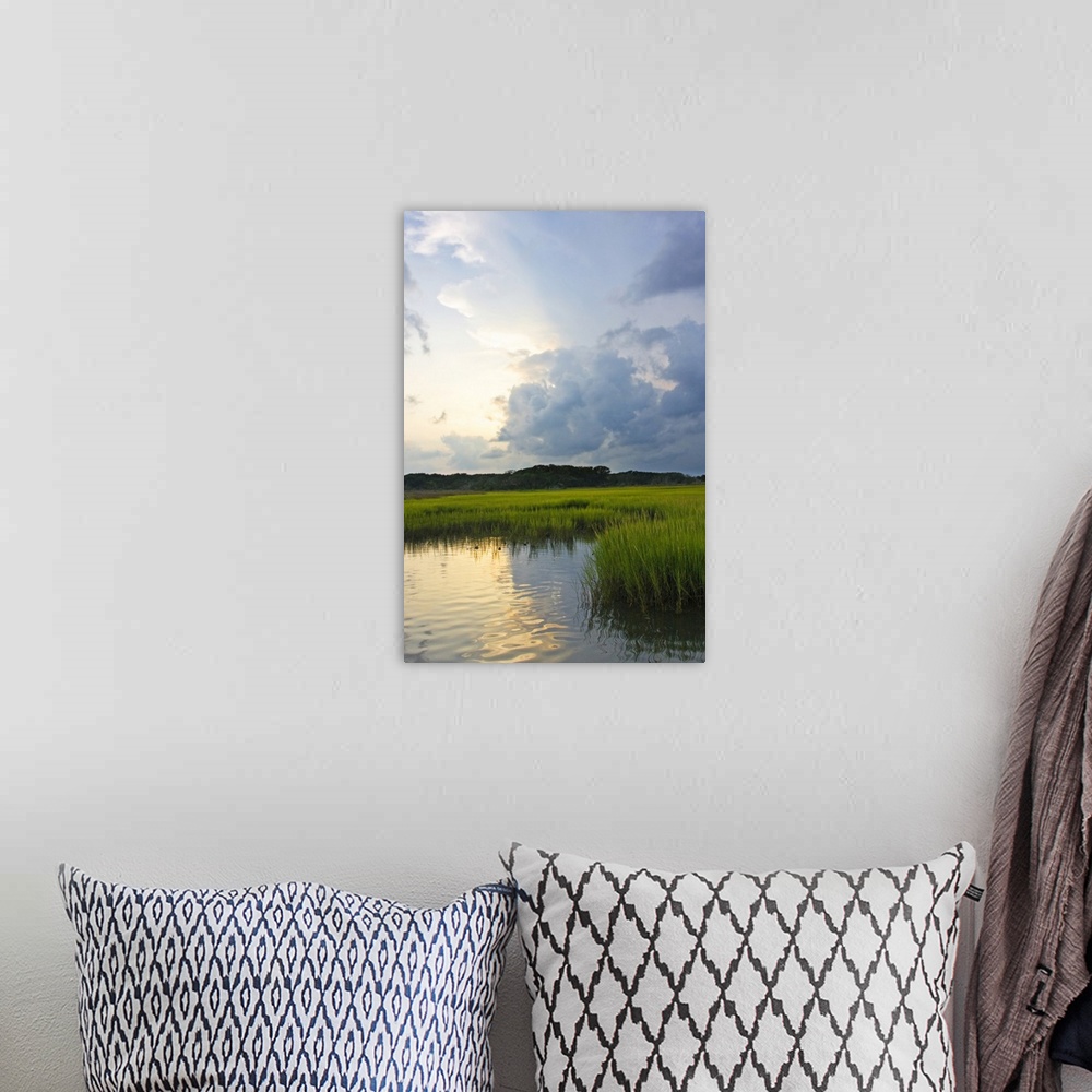 A bohemian room featuring Sunset on Bogue Sound 3