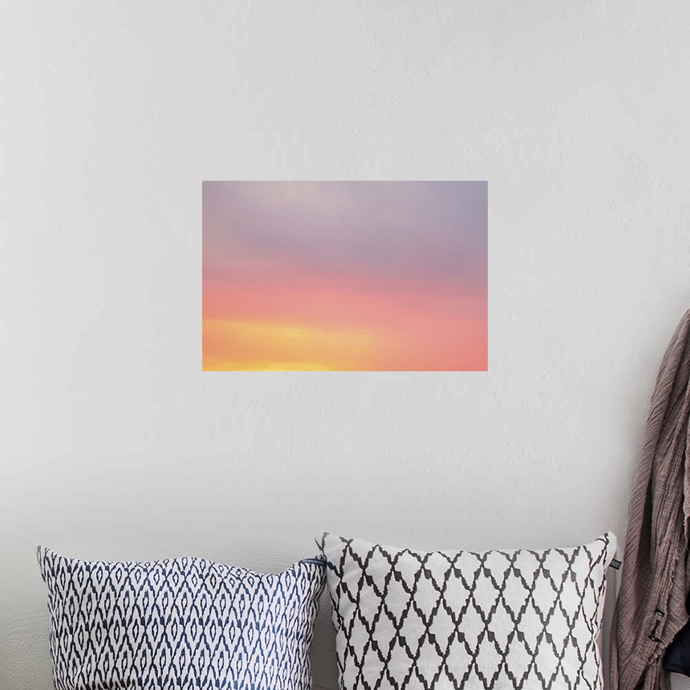 A bohemian room featuring Sunset Sky II