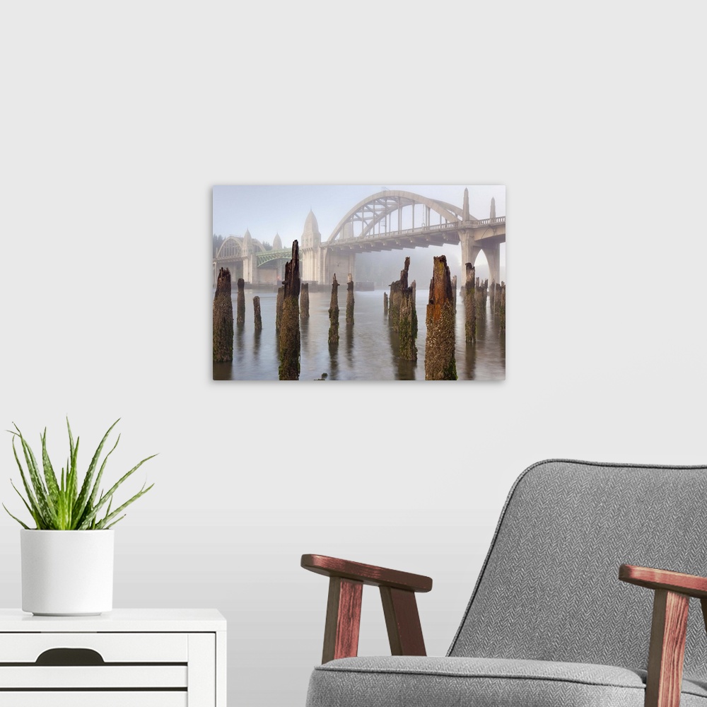 A modern room featuring Bridge, Florence, Oregon