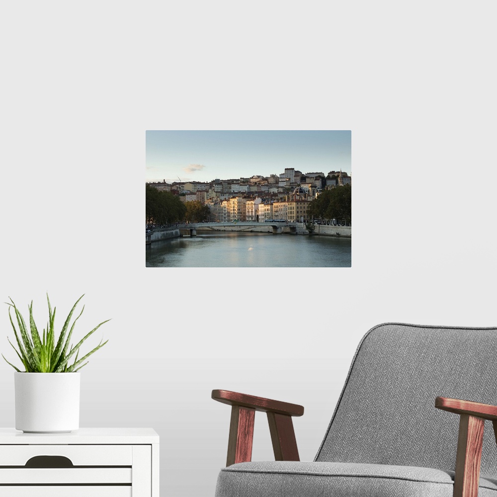 A modern room featuring The Saone in Lyon I