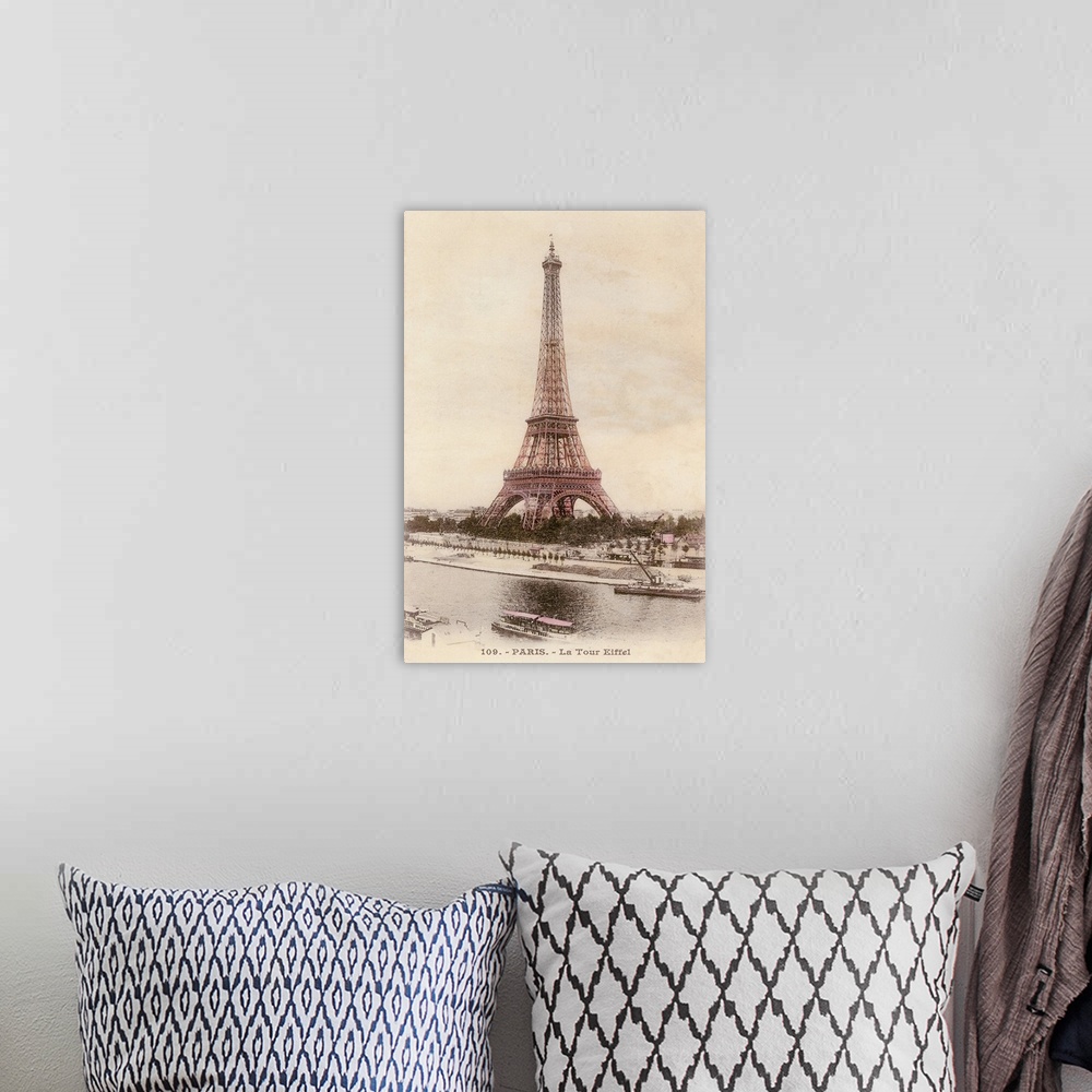 A bohemian room featuring Vintage Eiffel Tower