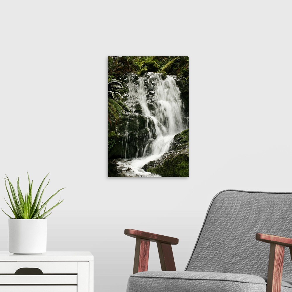 A modern room featuring Waterfall I