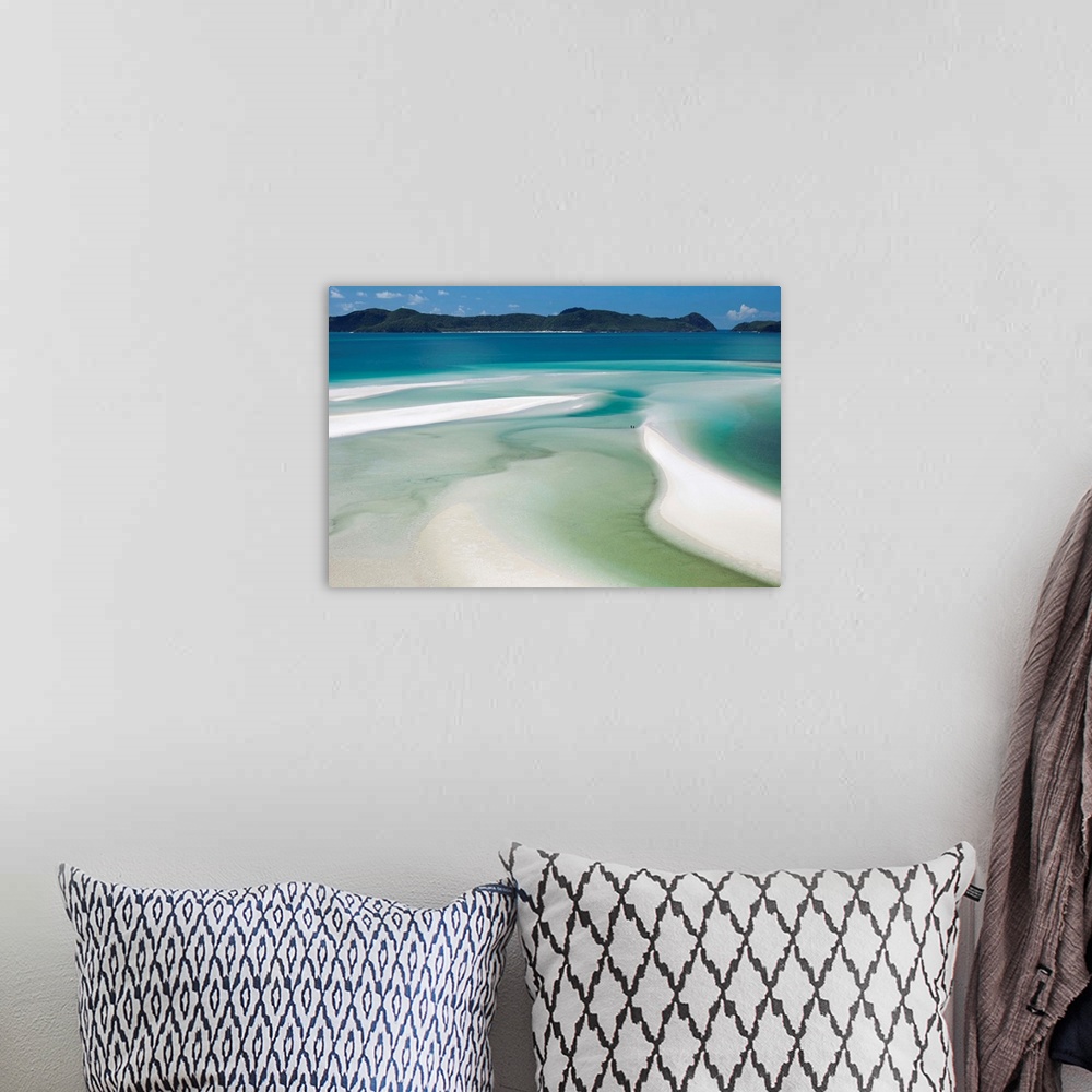 A bohemian room featuring Whitsunday Island Waters and Swirling Sands
