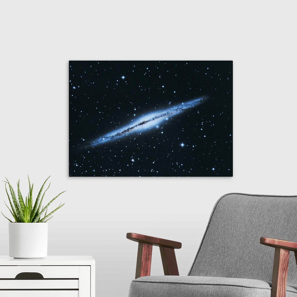 A modern room featuring A galaxy