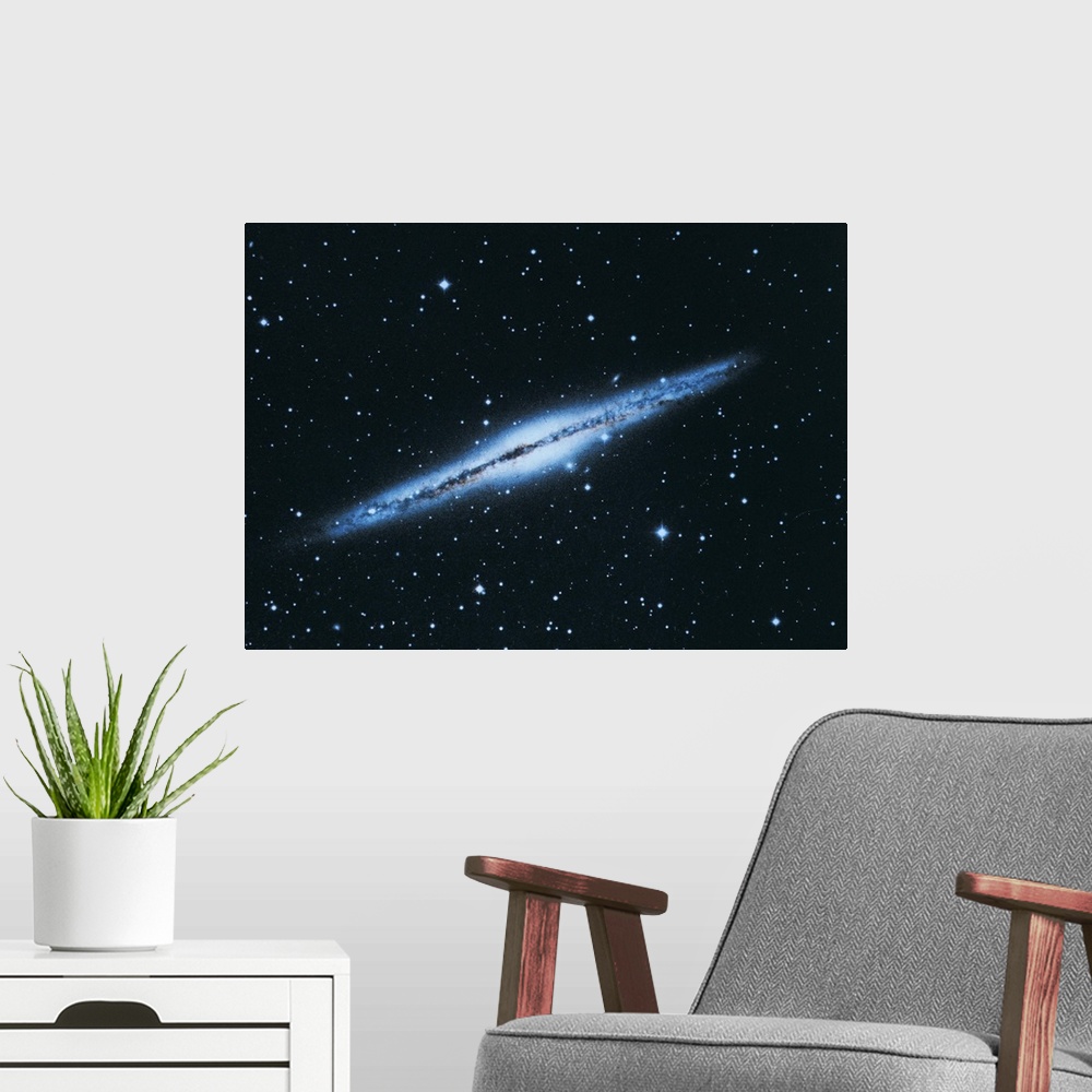 A modern room featuring A galaxy