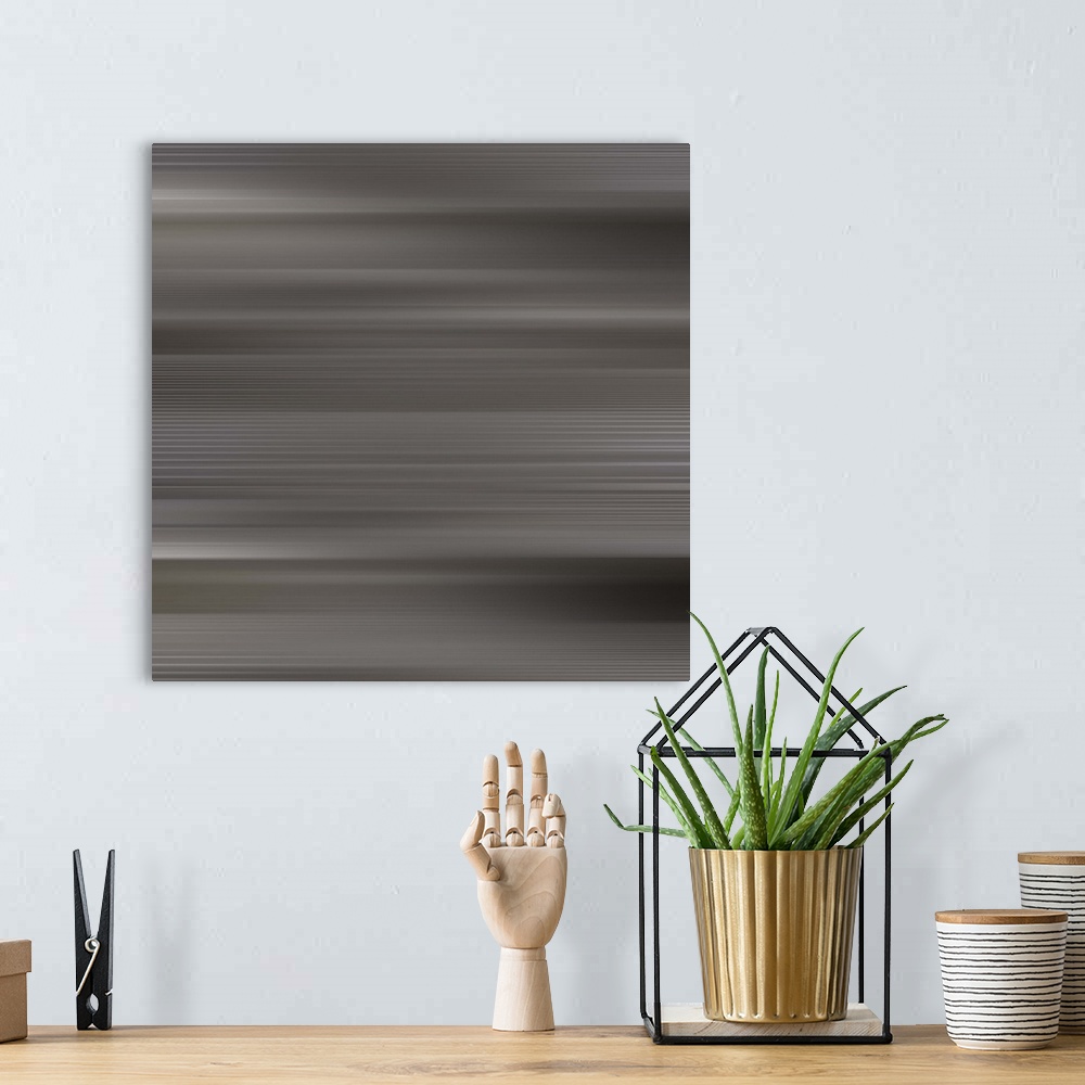 A bohemian room featuring Abstract Grayscale Lines III