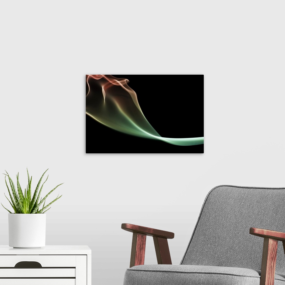 A modern room featuring Abstract Smoke