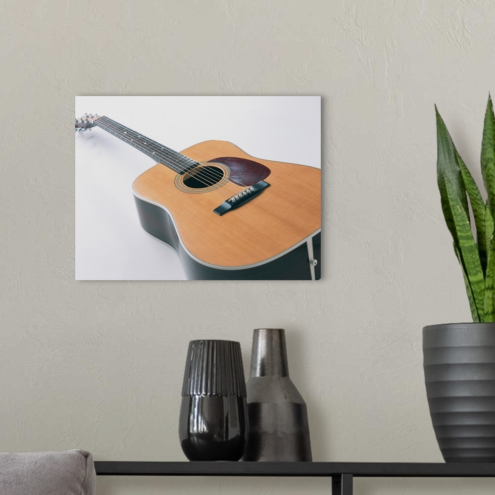 A modern room featuring Acoustic Guitar