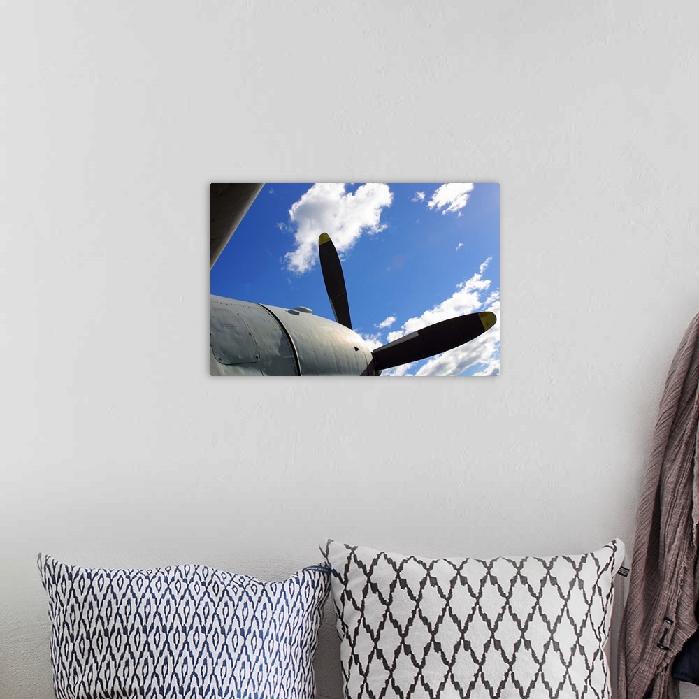 A bohemian room featuring Aircraft in flight