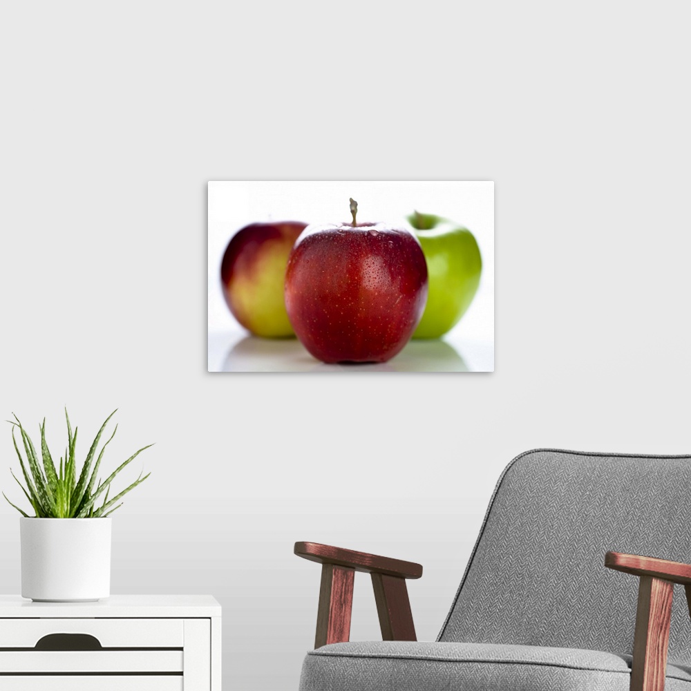 A modern room featuring An Apple a Day, Keeps the Doctor away
