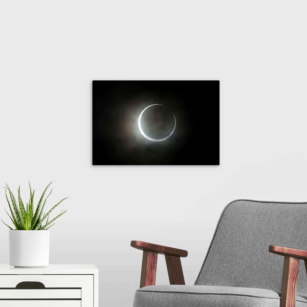 A modern room featuring 2012 Annular Eclipse from Japan