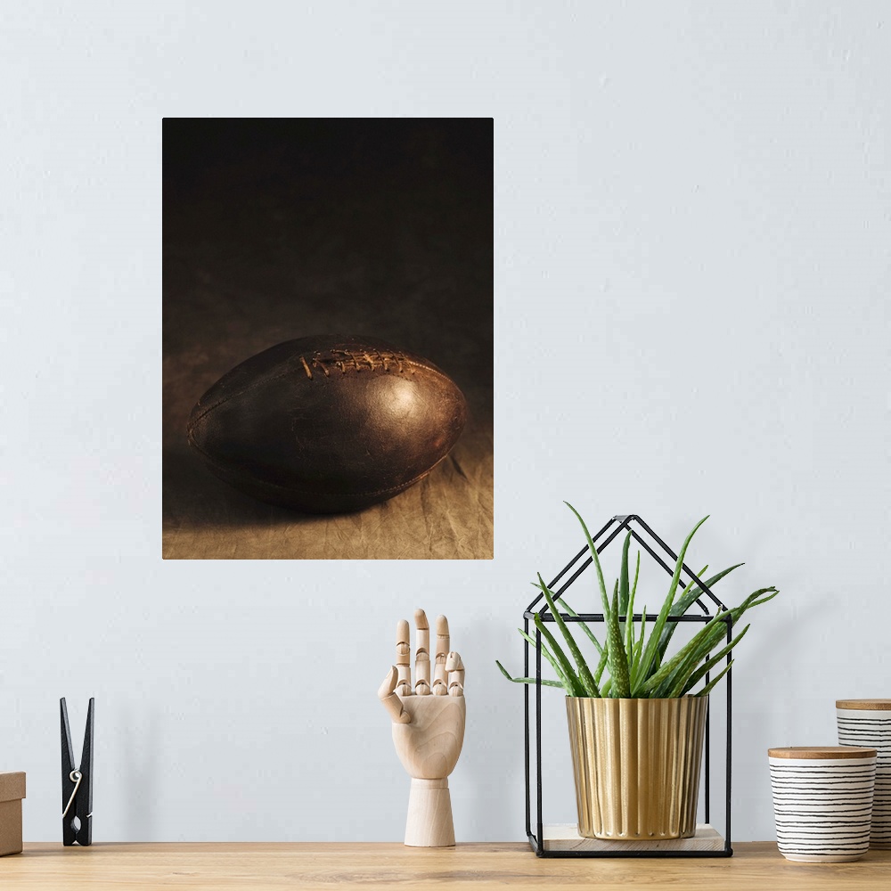A bohemian room featuring Antique football
