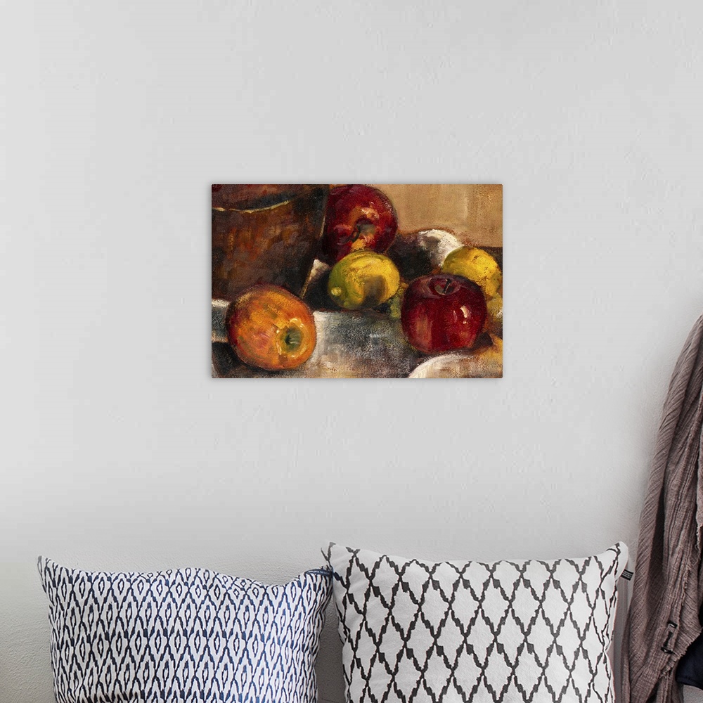 A bohemian room featuring Apples And Lemons Still Life