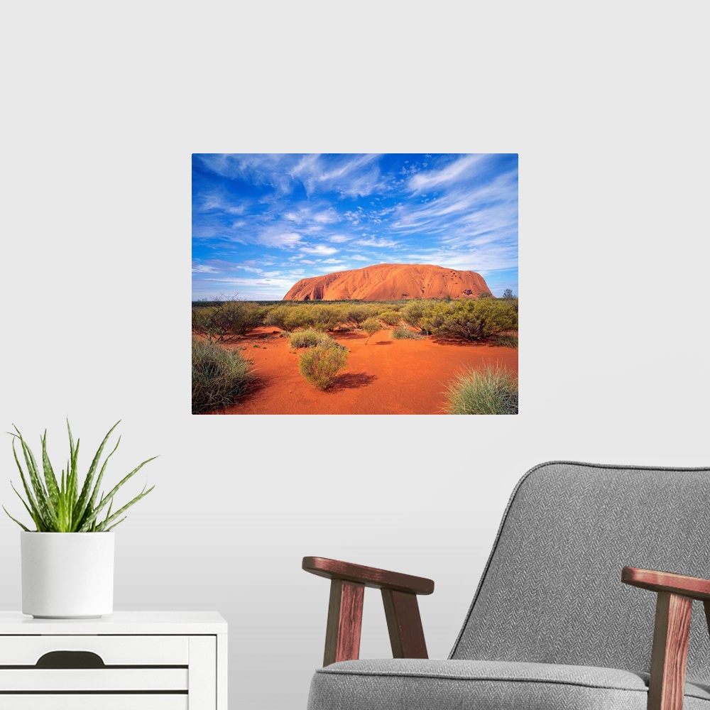 A modern room featuring Ayers Rock, Uluru National Park, Northern Territory, Australia