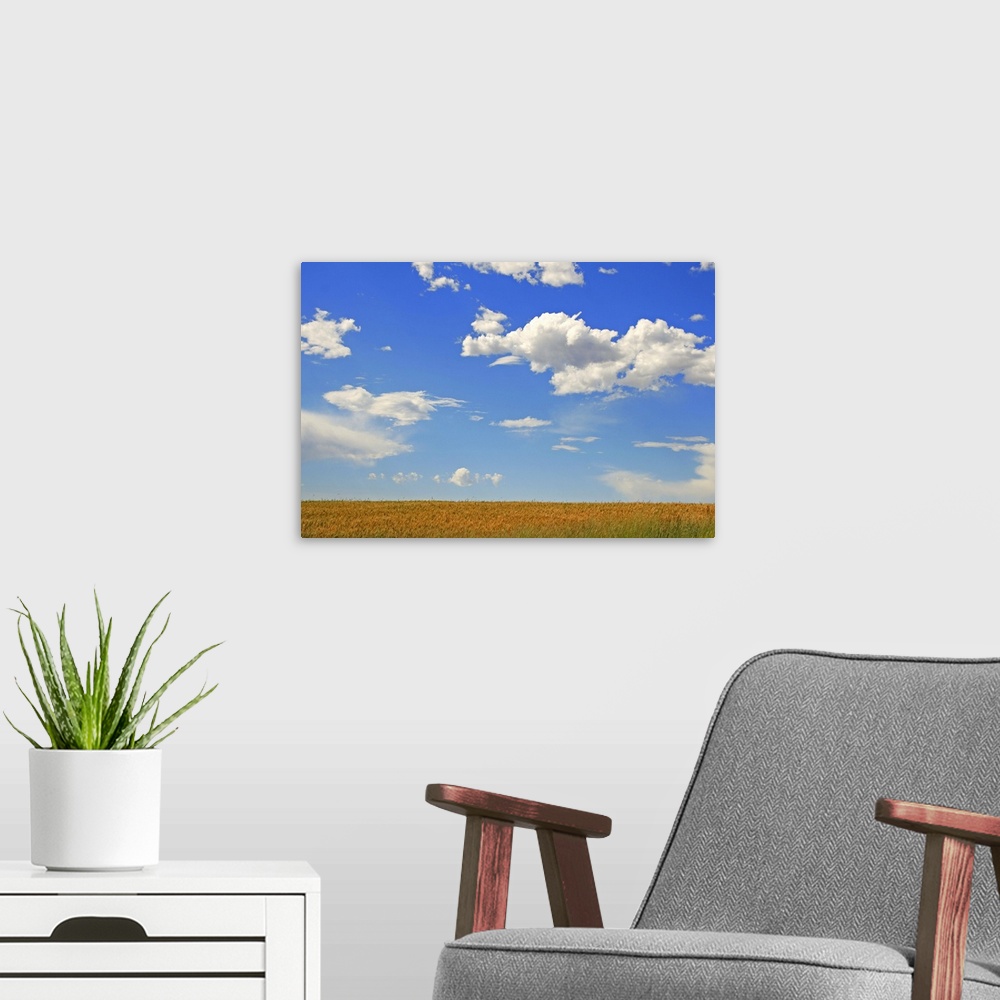 A modern room featuring Beautiful scenery cloud and landscape.