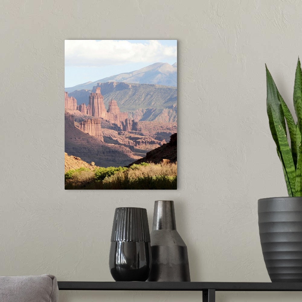 A modern room featuring Image taken along Route 128 near Moab, UT