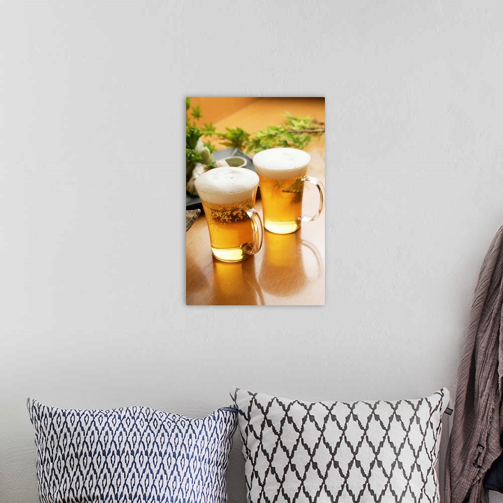 A bohemian room featuring Beer
