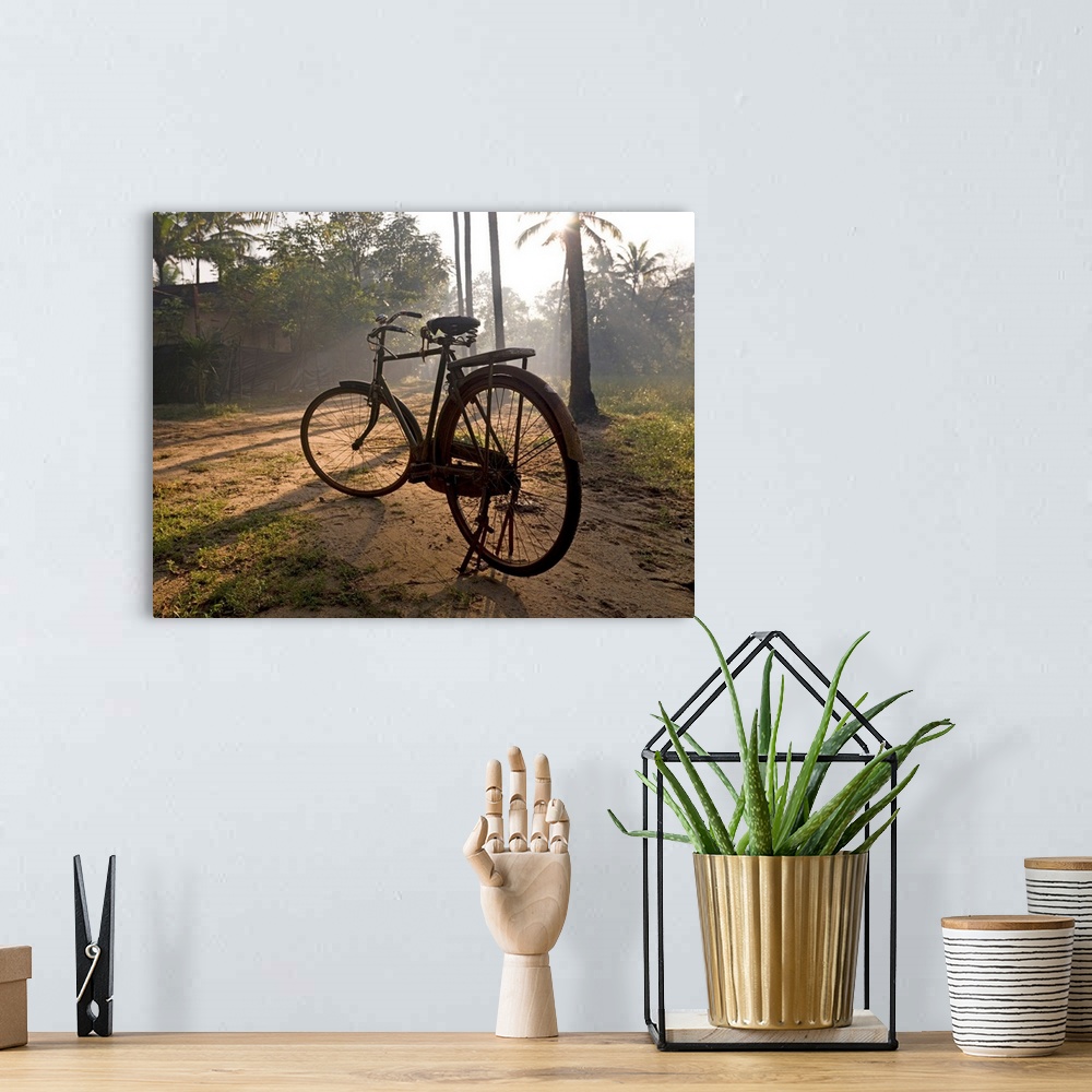 A bohemian room featuring Bicycle, Kerala, India