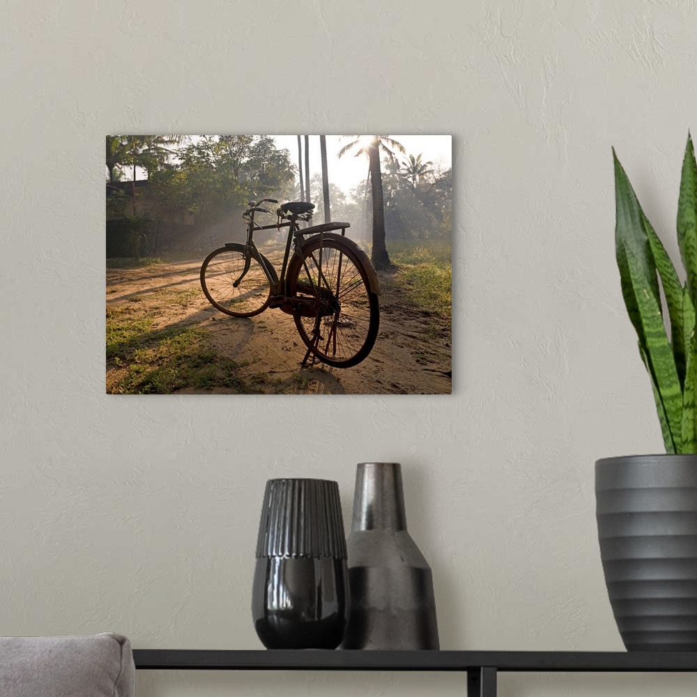 A modern room featuring Bicycle, Kerala, India