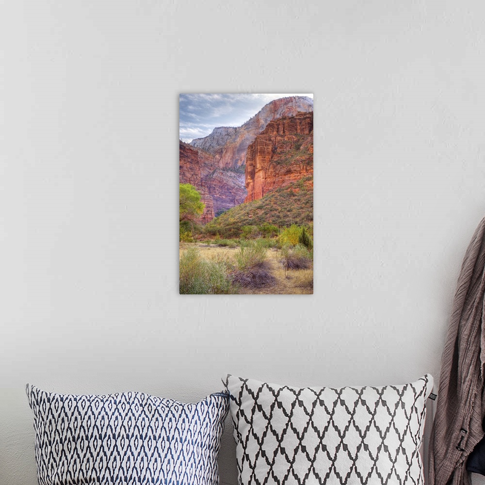 A bohemian room featuring Big Bend Rock, Zion National Park, Utah