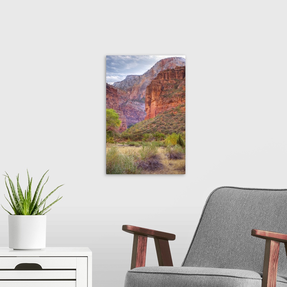 A modern room featuring Big Bend Rock, Zion National Park, Utah