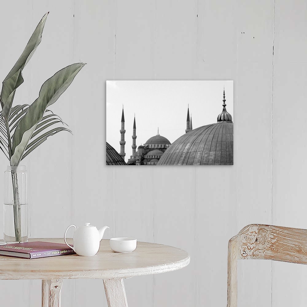 A farmhouse room featuring Blue Mosque seen from Aya Sofya, Istanbul, Turkey.