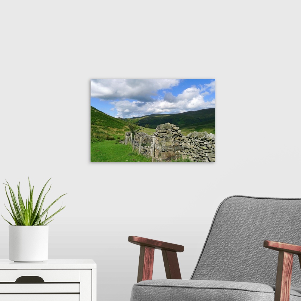 A modern room featuring Blue sky at Bannerdale, Martindale in English Lake District.