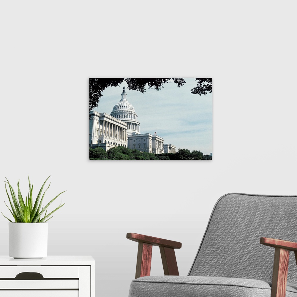 A modern room featuring Capitol building , Washington , DC