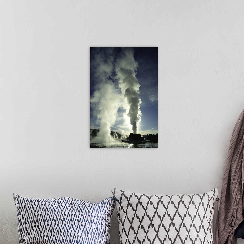 A bohemian room featuring Castle Geyser ,Yellowstone National Park ,Wyoming