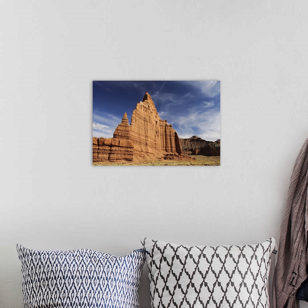 A bohemian room featuring Cathedral Valley, Capitol Reef National Park.