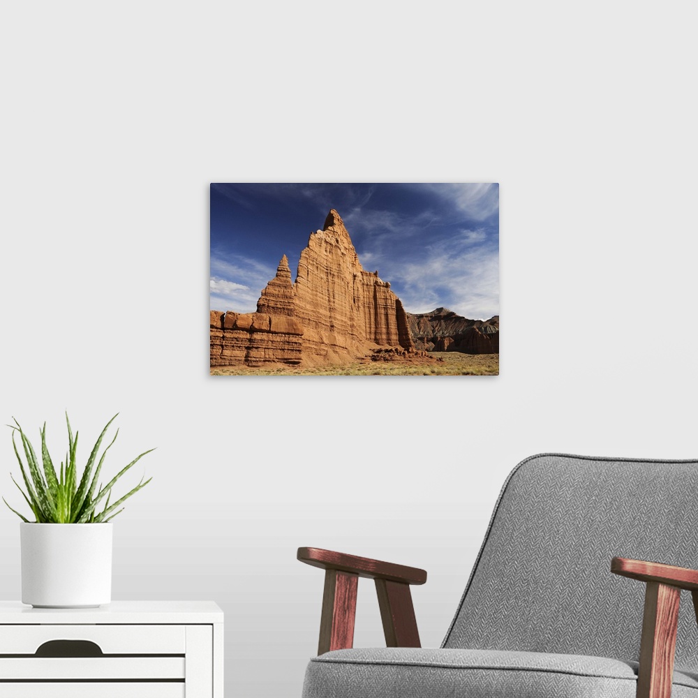 A modern room featuring Cathedral Valley, Capitol Reef National Park.