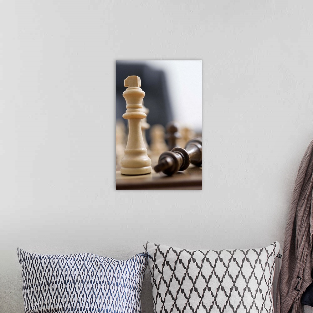 A bohemian room featuring Chess pieces
