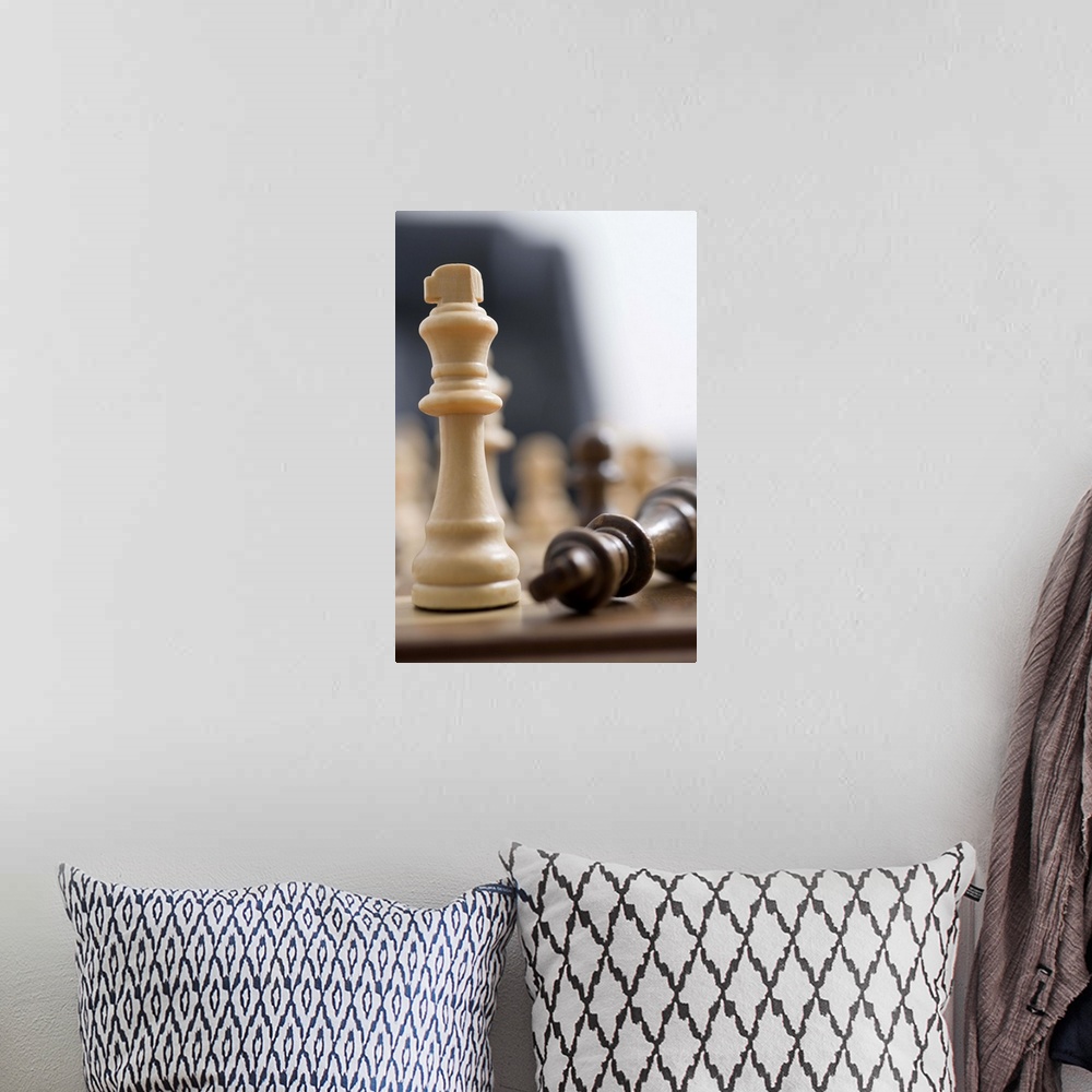A bohemian room featuring Chess pieces