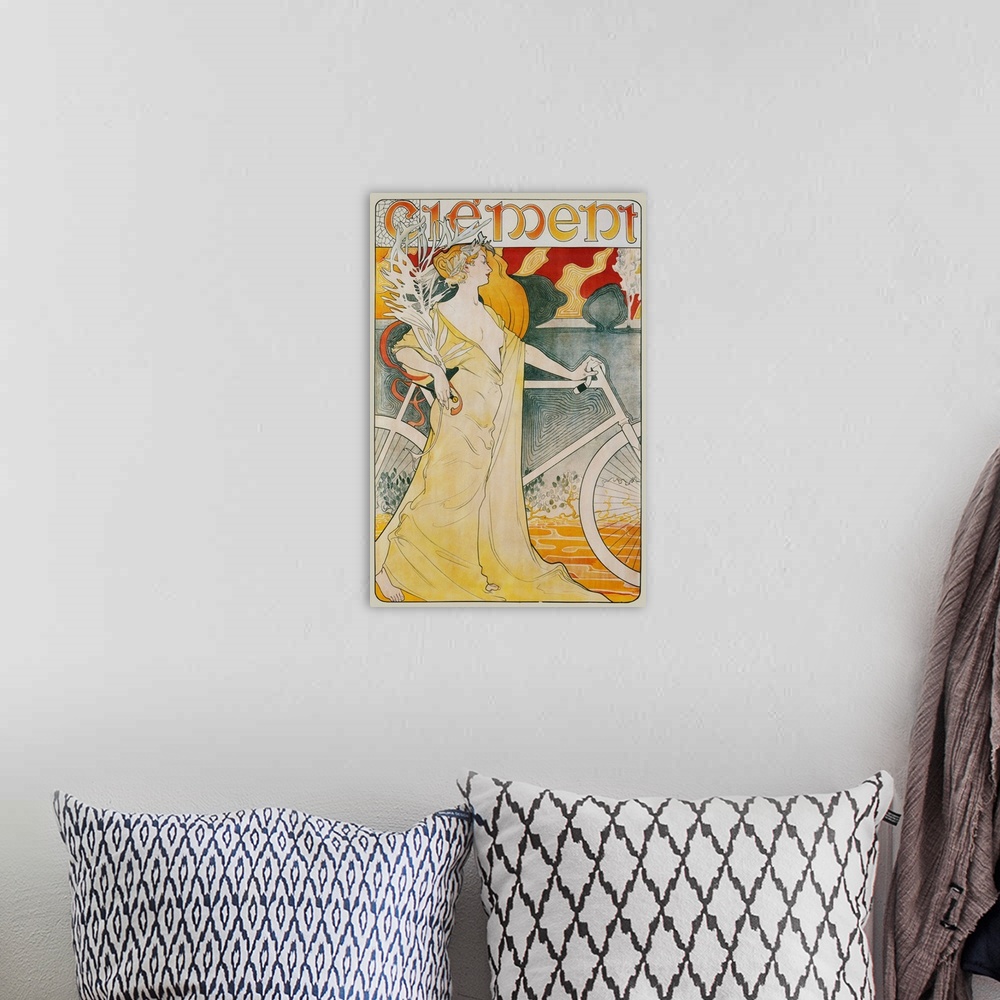 A bohemian room featuring Clement Poster By Foache