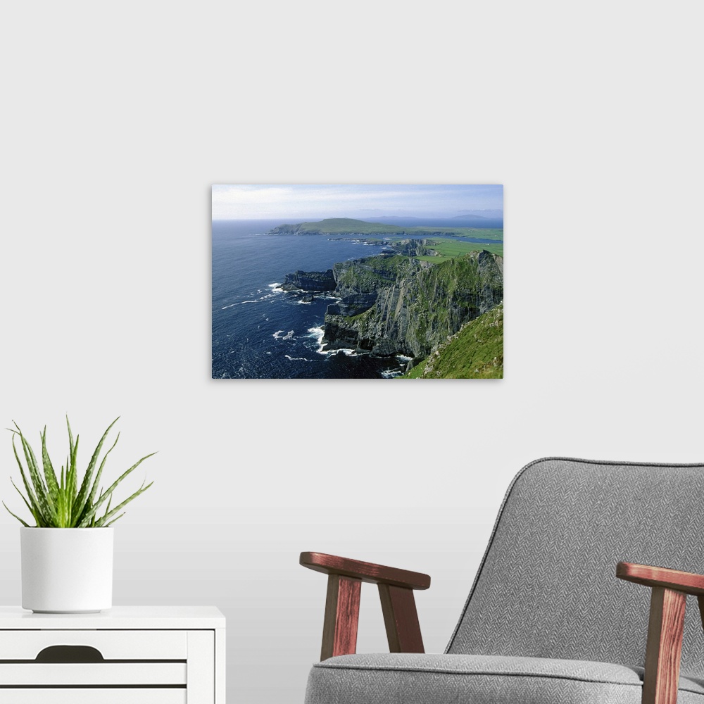 A modern room featuring Cliffs on coastline, Ireland