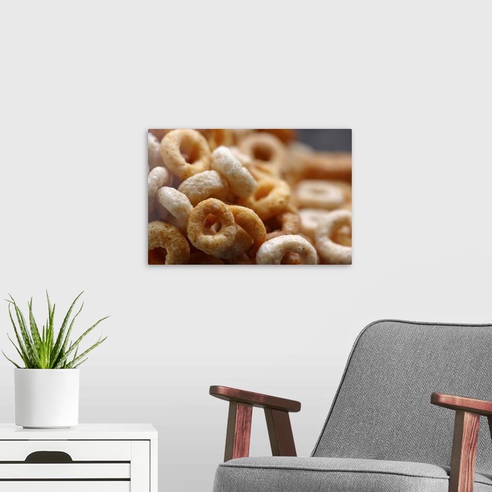 A modern room featuring Close-up of breakfast cereal