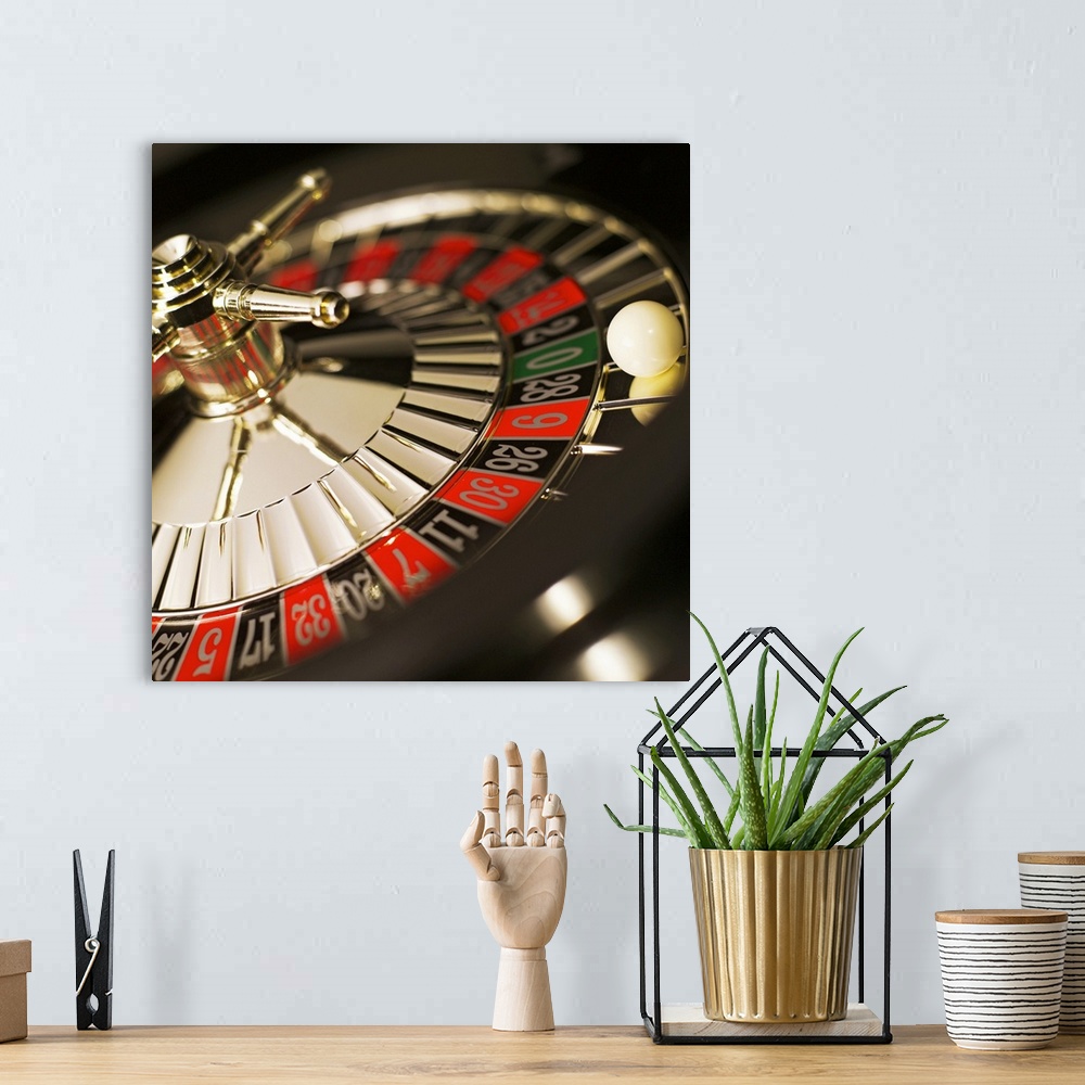 A bohemian room featuring Close-up of roulette wheel