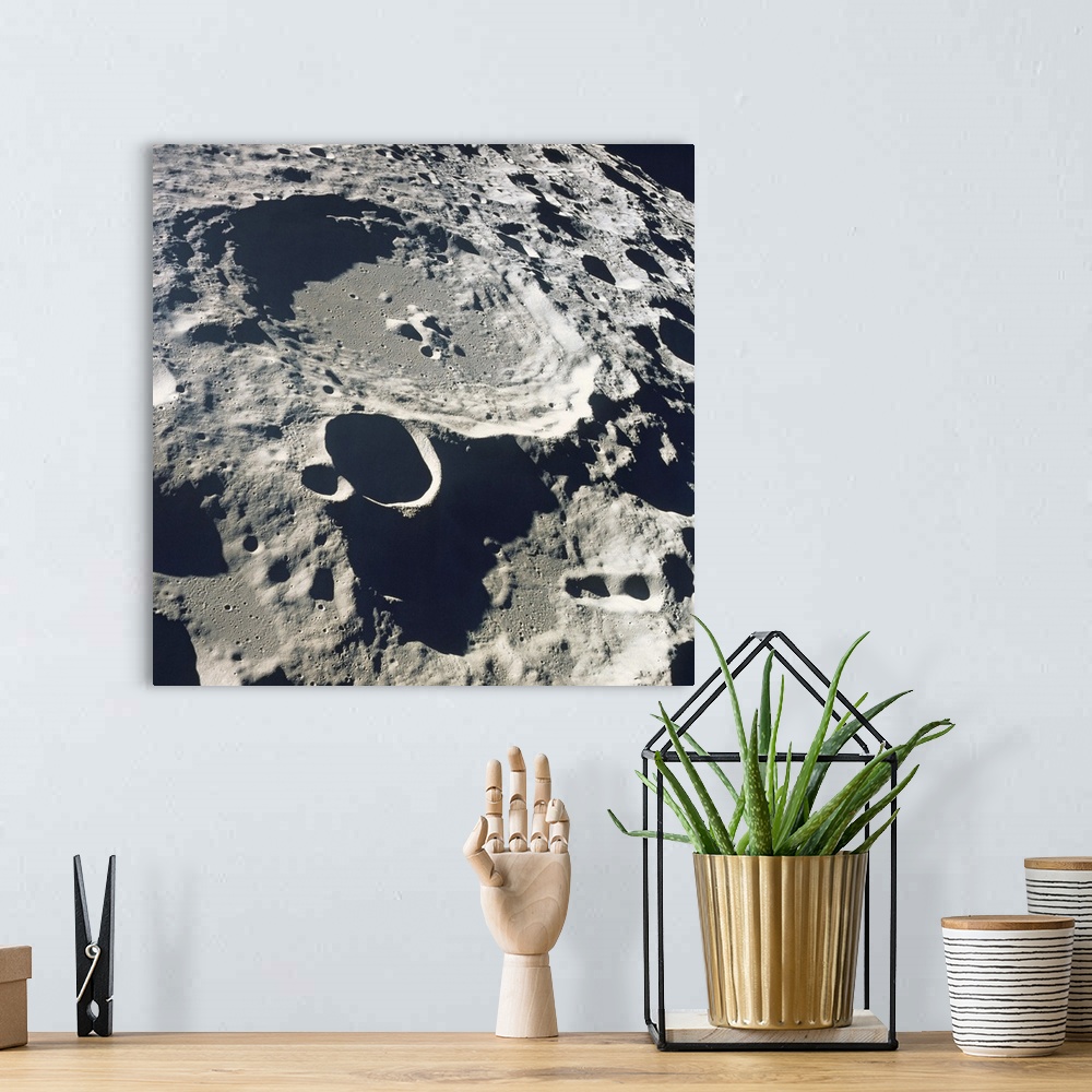 A bohemian room featuring Close-up of the surface of the moon